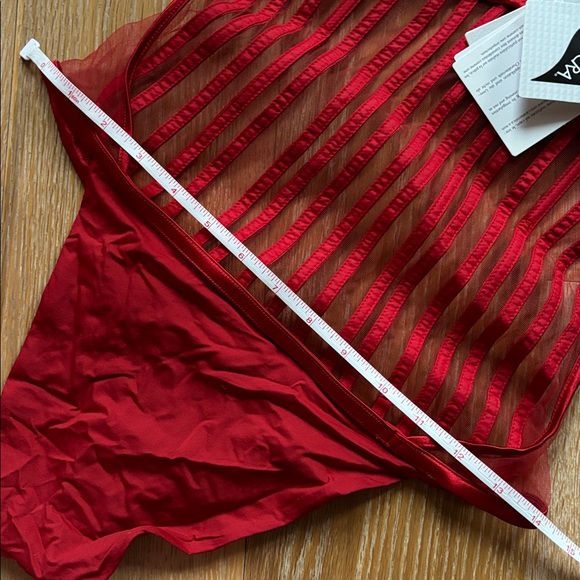 La Perla Graphique Red Corset Bodysuit - Picture 6 of 6